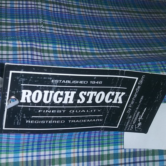Rough Stock Panhandle Slim SS Button Down Shirt Lg NWT - Picture 6 of 7